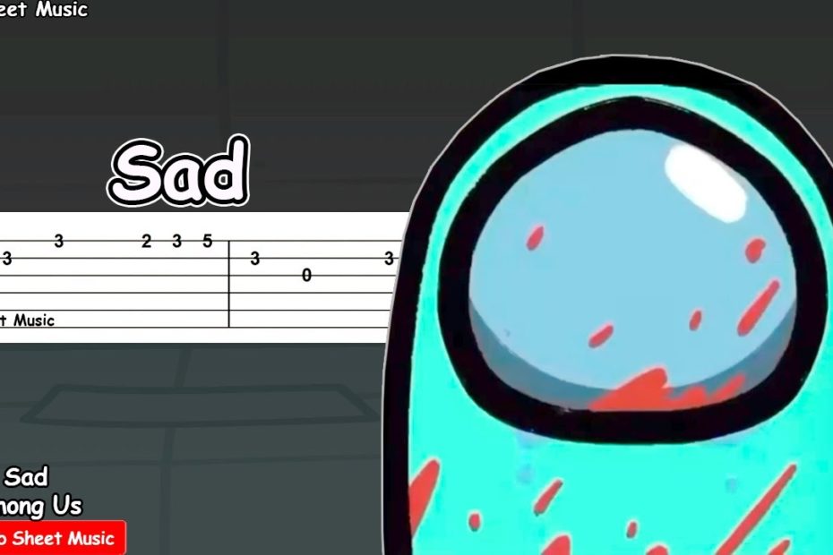 Sad Among Us Animation - Guitar Tutorial