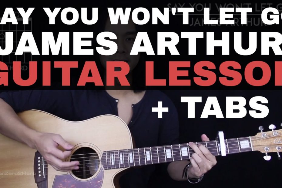 Say You Won't Let Go Guitar Tutorial - James Arthur Guitar Lesson |Tabs + Chords + Guitar Cover|