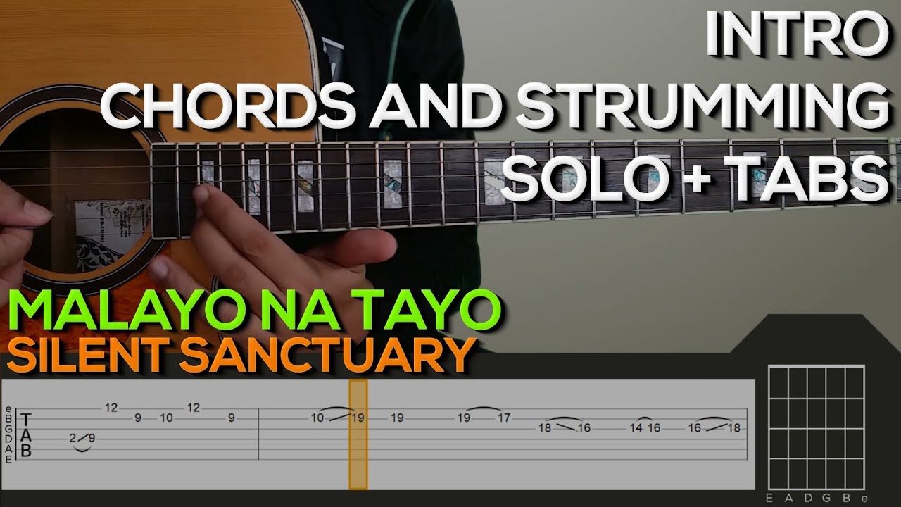 Silent Sanctuary Malayo Na Tayo Guitar Tutorial [INTRO, SOLO, CHORDS