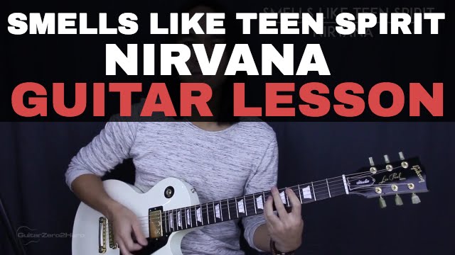 Smells Like Teen Spirit - Nirvana Guitar Tutorial Lesson Rhythm + Lead