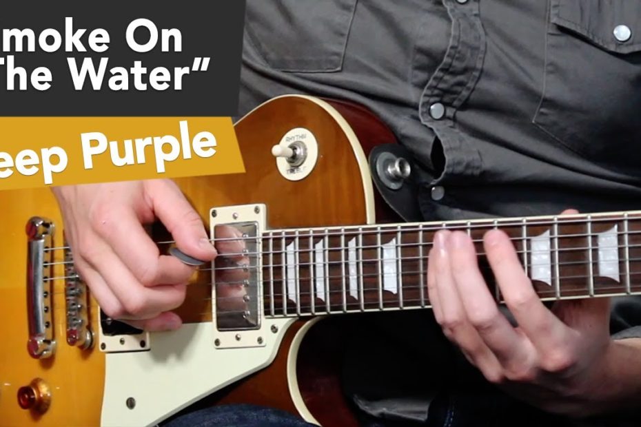 "Smoke On The Water" Guitar Tutorial (Deep Purple) EASY Beginner Guitar Riffs