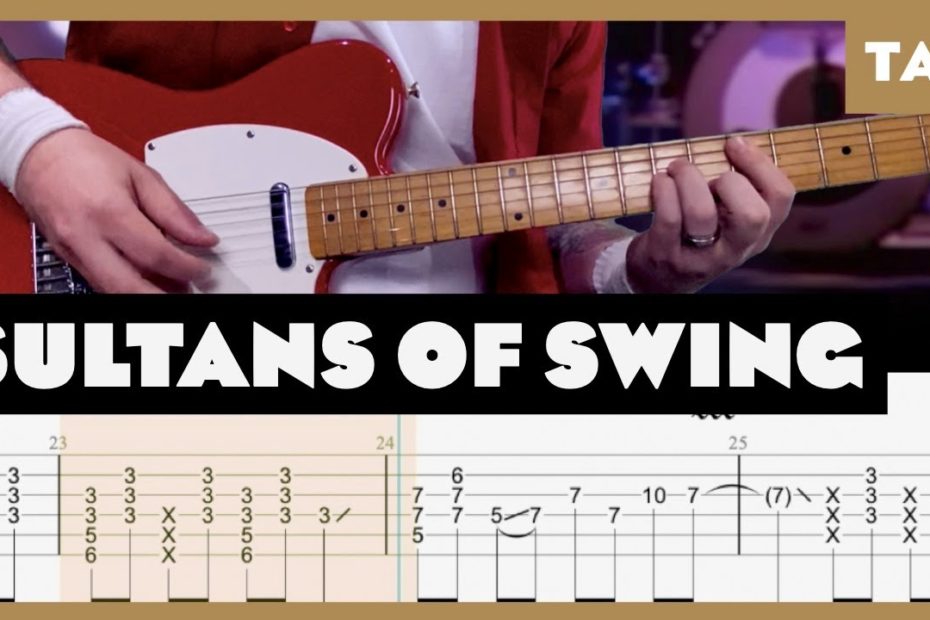 Sultans of Swing Dire Straits Cover | Guitar Tab | Lesson | Tutorial