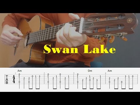 Swan Lake - Tchaikovsky - Fingerstyle guitar with tabs