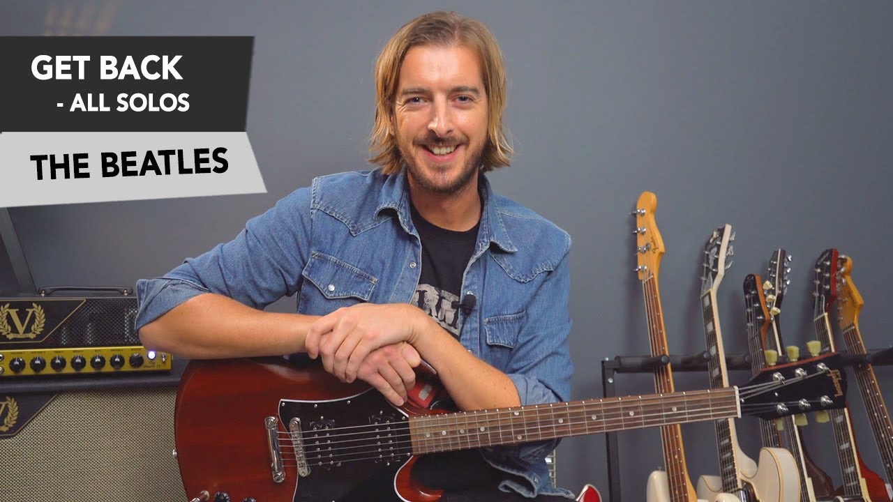 The Beatles Get Back Guitar Lesson Tutorial // Rhythm + Lead Solos