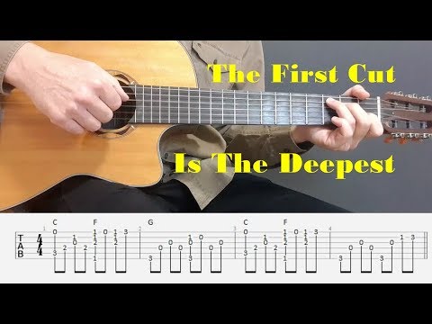 The First Cut Is The Deepest - Cat Stevens - Fingerstyle guitar with tabs
