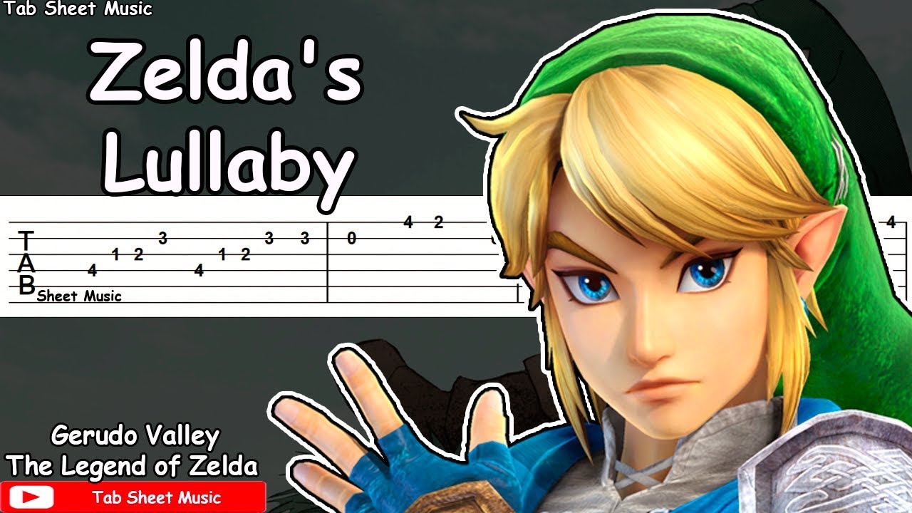 The Legend Of Zelda Zeldas Lullaby Guitar Tutorial Tab Sheet Music