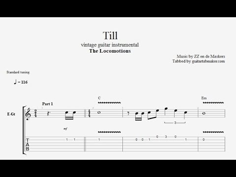The Locomotions - Till TAB - guitar instrumental tab - PDF - Guitar Pro