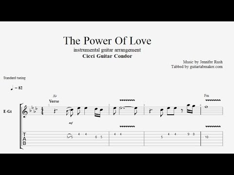 The Power Of Love TAB - guitar instrumental tab (PDF + Guitar Pro)