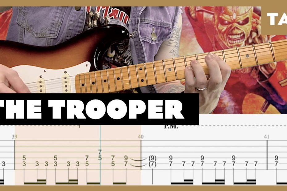 The Trooper Iron Maiden Cover | Guitar Tab | Lesson | Tutorial