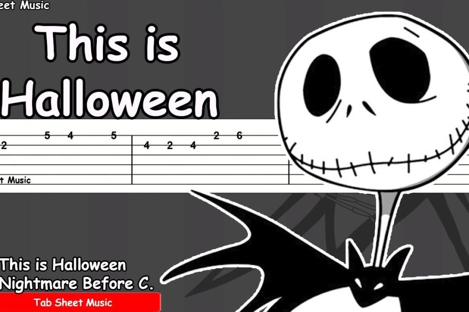 This is Halloween - The Nightmare Before Christmas Guitar Tutorial