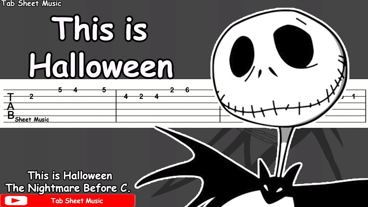 This is Halloween The Nightmare Before Christmas Guitar Tutorial