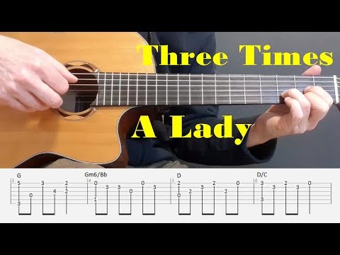 Three Times A Lady - Lionel Richie - Fingerstyle guitar with tabs
