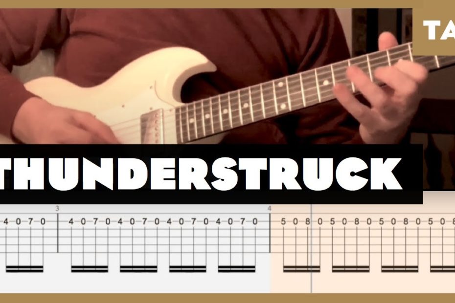 Thunderstruck AC/DC Cover | Guitar Tab | Lesson | Tutorial