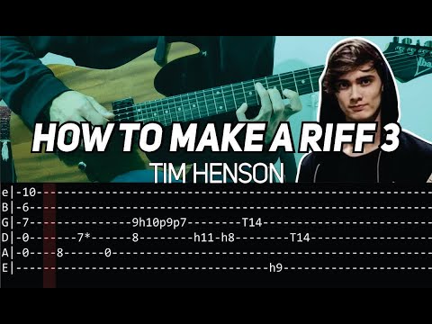 Tim Henson (Polyphia) - How to make a riff 3 (slow with TAB)