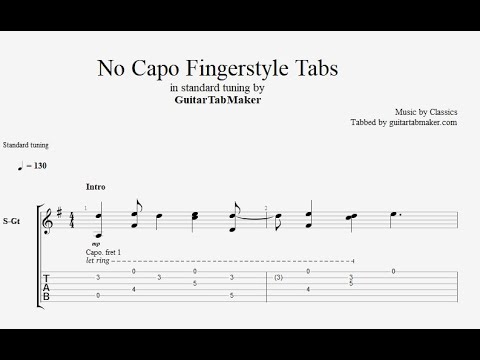 TOP 10 No Capo fingerstyle guitar tabs in standard tuning - PDF - Guitar Pro