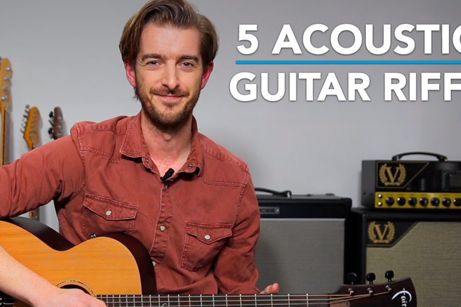 Top 5 Acoustic Guitar RIFFS! (no chords)