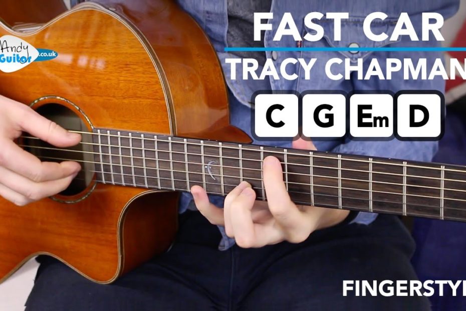 Tracy Chapman 'Fast Car' Easy Beginner Fingerstyle Guitar Tutorial