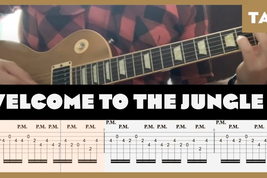 Welcome to the Jungle Guns N' Roses Cover | Guitar Tab | Lesson | Tutorial