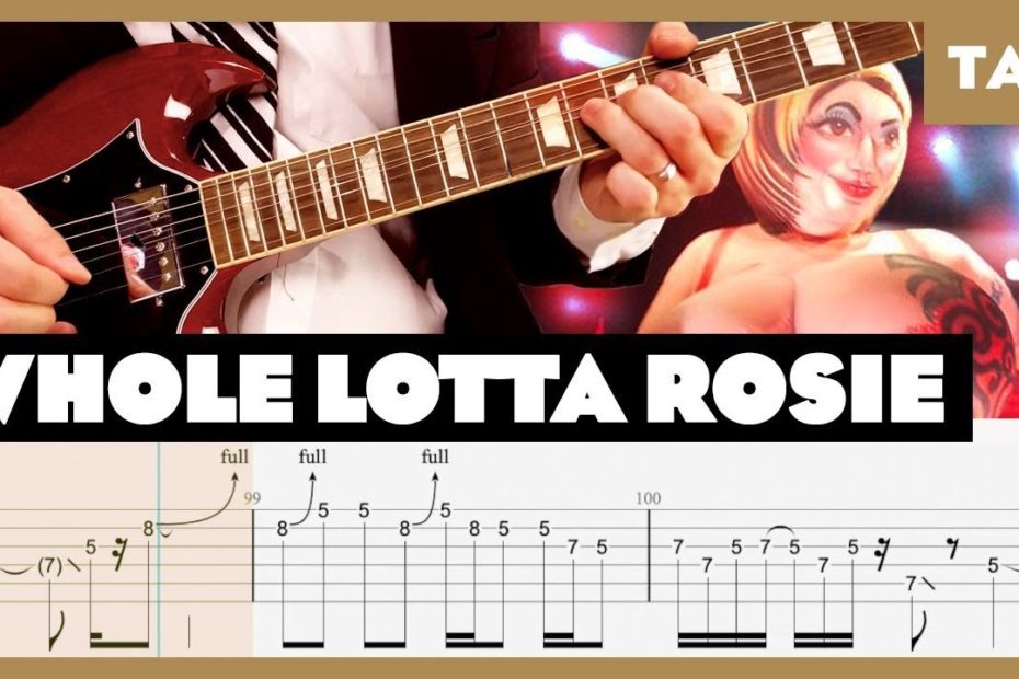 Whole Lotta Rosie AC/DC Cover | Guitar Tab | Lesson | Tutorial