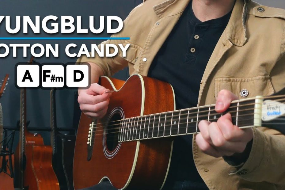 Yungblud "Cotton Candy" acoustic guitar lesson tutorial