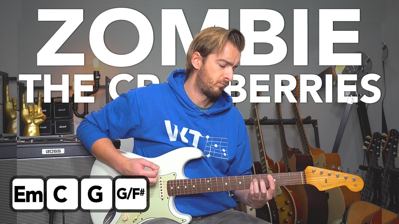 "Zombie" Guitar Lesson The Cranberries easy electric guitar songs