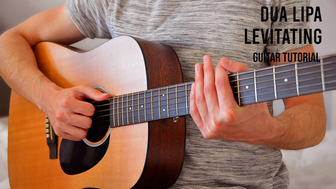 Dua Lipa Levitating EASY Guitar Tutorial With Chords / Lyrics Easy