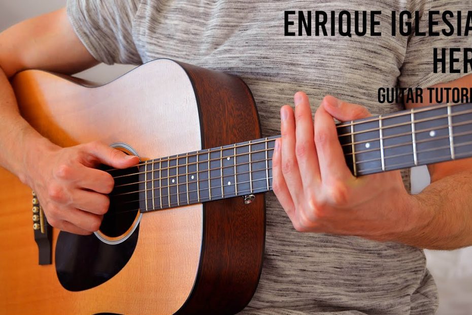 Enrique Iglesias - Hero EASY Guitar Tutorial With Chords / Lyrics