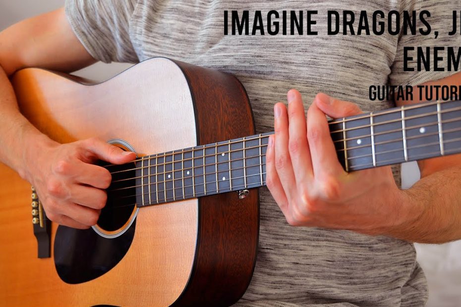 Imagine Dragons, JID - Enemy EASY Guitar Tutorial With Chords / Lyrics