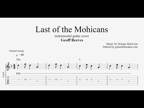 Last of the Mohicans TAB - instrumental guitar tabs (PDF + Guitar Pro)