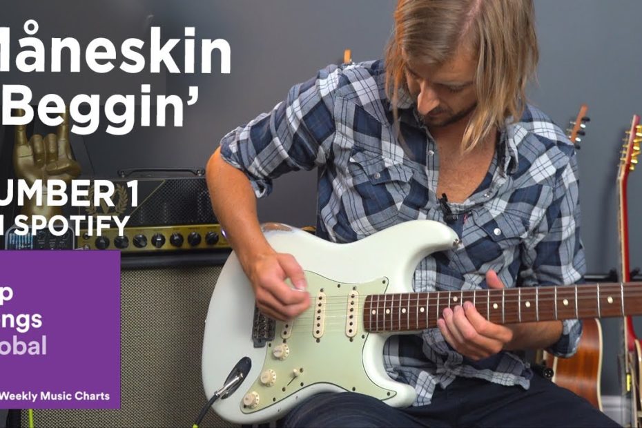 Måneskin - Beggin' Guitar Lesson Tutorial - Top Song On Spotify Global Chart!