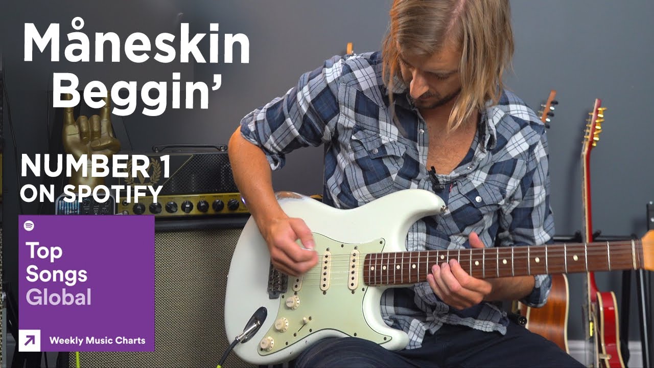 Måneskin - Beggin' Guitar Lesson Tutorial - Top Song On Spotify Global ...