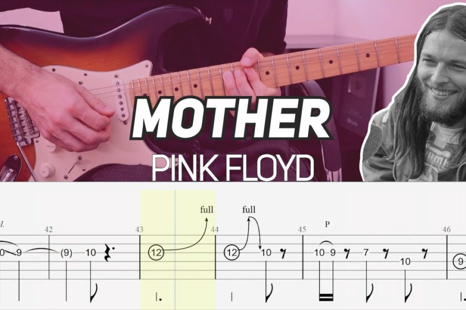 Pink Floyd - Mother solo - Extended version (Guitar lesson with TAB)