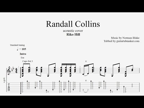 Randall Collins TAB - acoustic guitar tabs (PDF + Guitar Pro)