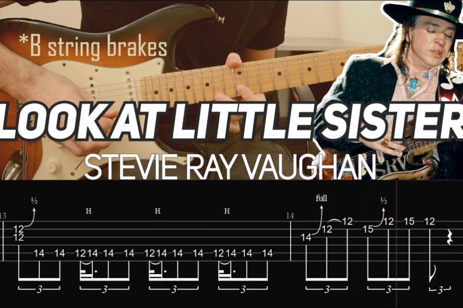SRV - Look at Little Sister solo Live in Austin (Guitar lesson with TAB)
