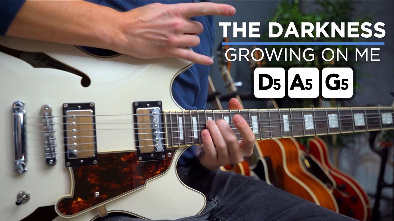 The Darkness Growing On Me Guitar Lesson Tutorial Andy Guitar