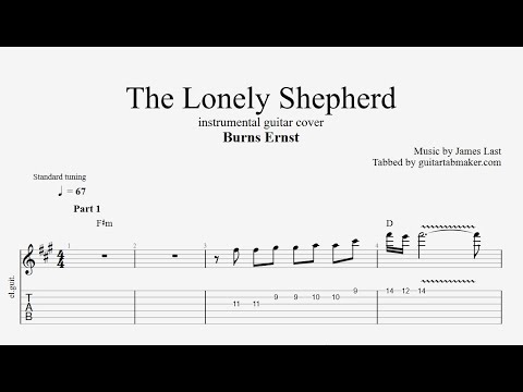 The Lonely Shepherd TAB - instrumental guitar tabs (PDF + Guitar Pro)