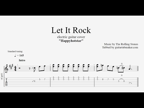 The Rolling Stones - Let it Rock TAB - electric guitar tabs (PDF + Guitar Pro)