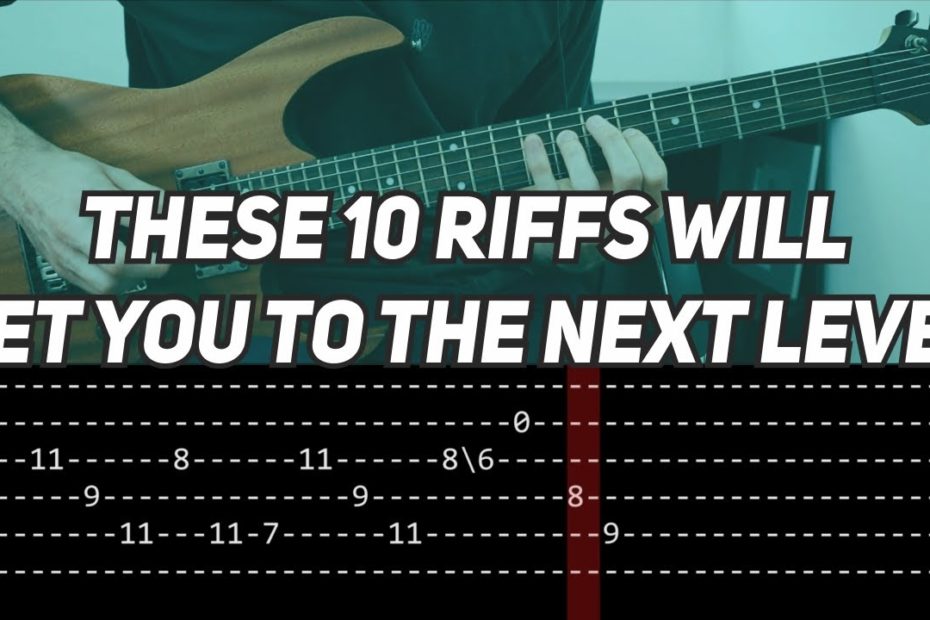 These 10 CHON Riffs Will Definitely Improve Your Guitar Skills (slow with TAB)