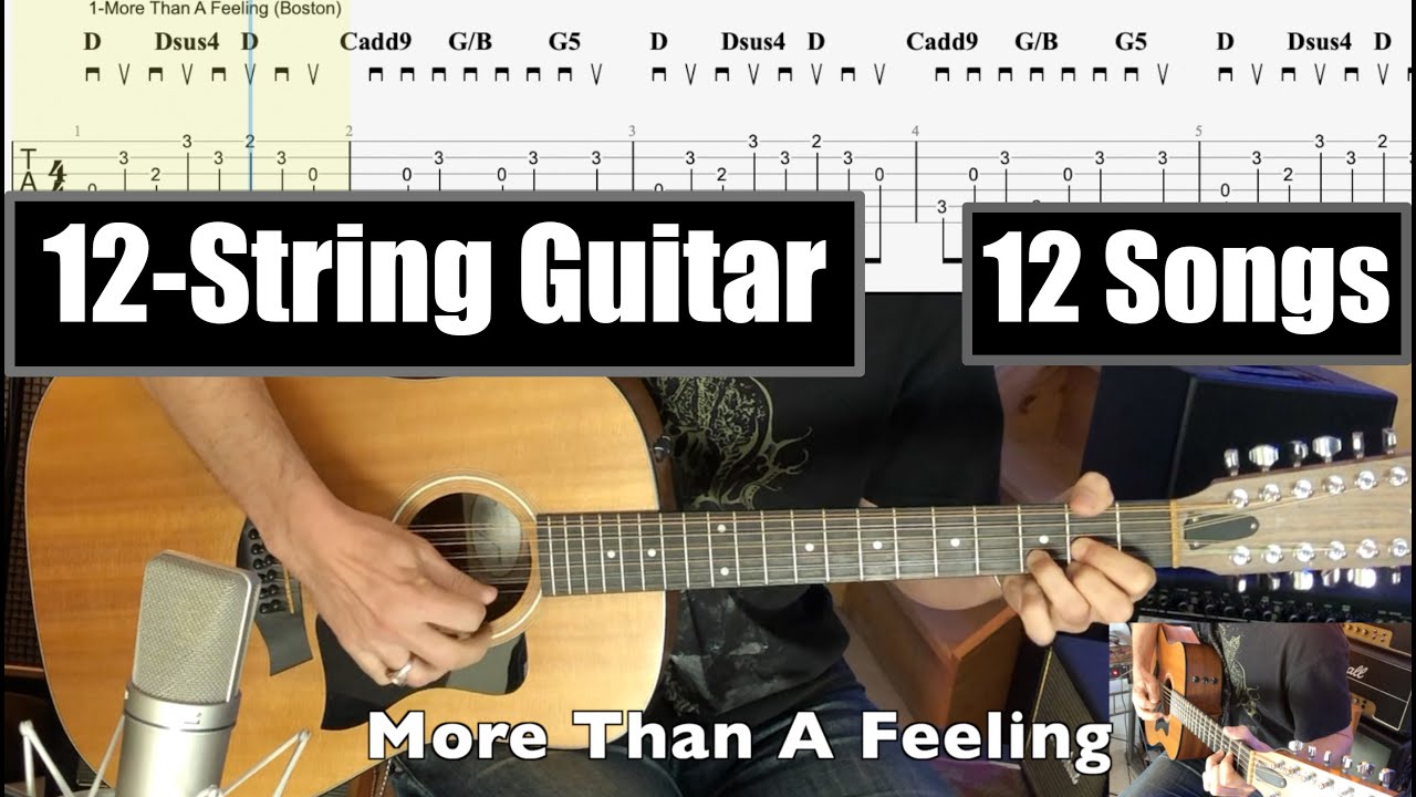 easy 12 string guitar songs tabs