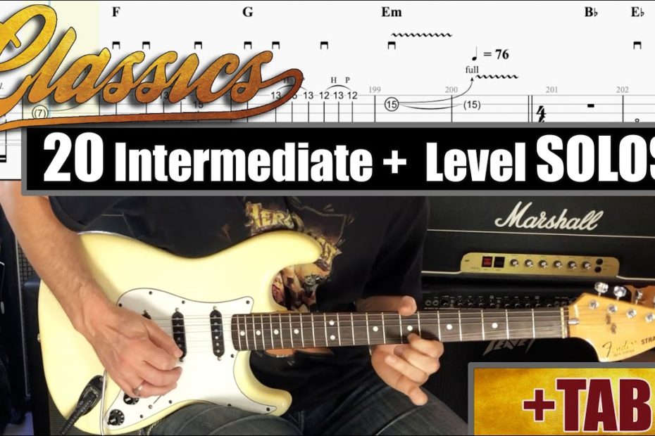 20 Classic Intermediate Level Solos + TAB