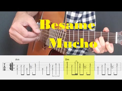 Besame Mucho - Fingerstyle Guitar Tutorial Tab