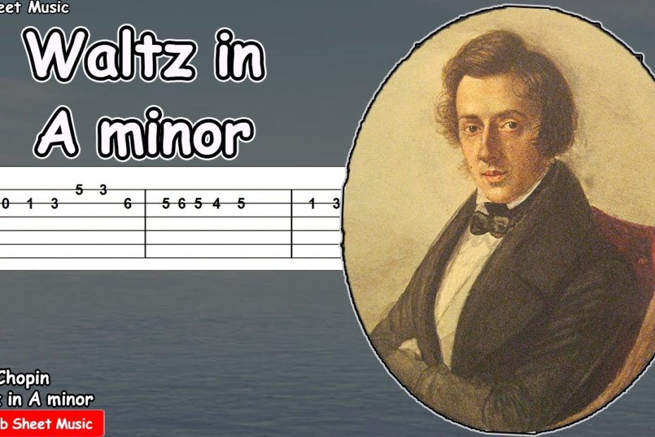 Chopin - Waltz in A minor, B. 150, Op. Posth. Guitar Tutorial