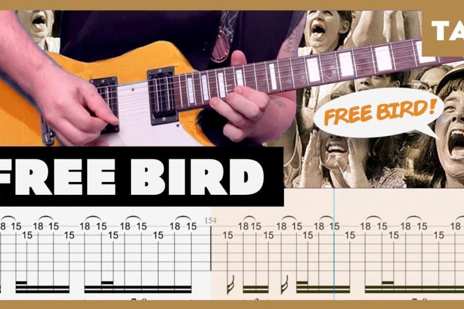 Free Bird Lynyrd Skynyrd Cover | Guitar Tab | Lesson | Tutorial