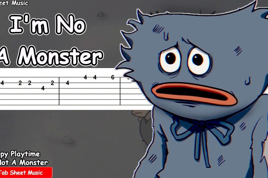 I'm not a monster - Poppy Playtime Animation (Wanna Live) Guitar Tutorial