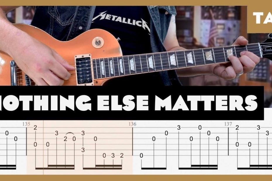 Nothing Else Matters Metallica Cover | Guitar Tab | Lesson | Tutorial