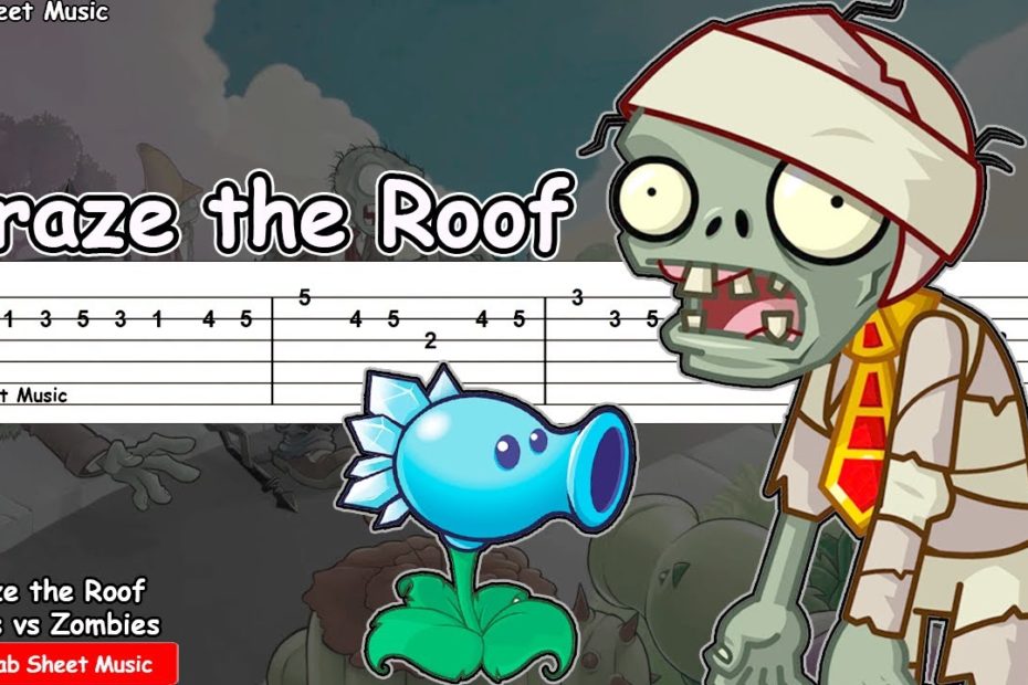 Plants vs Zombies - Graze the Roof Guitar Tutorial