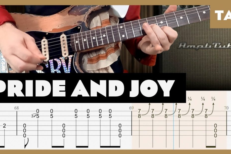 Pride and Joy Stevie Ray Vaughan Cover | Guitar Tab | Lesson | Tutorial | Amplitube