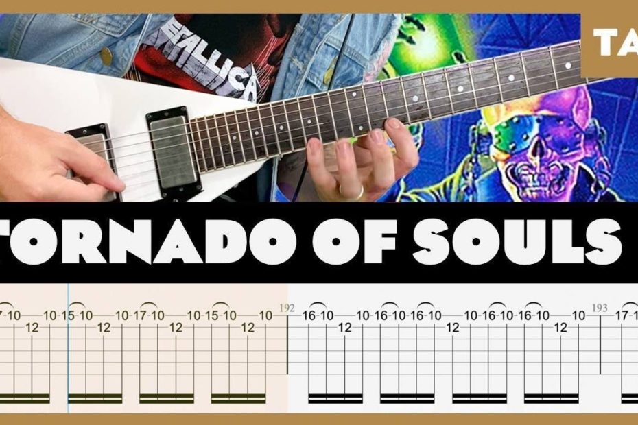 Tornado of Souls Megadeth Cover | Guitar Tab | Lesson | Tutorial