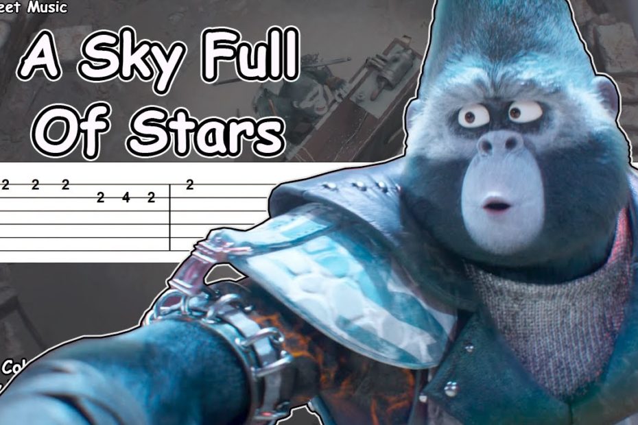 A Sky Full Of Stars - Sing 2 (Coldplay/Taron Egerton) Guitar Tutorial