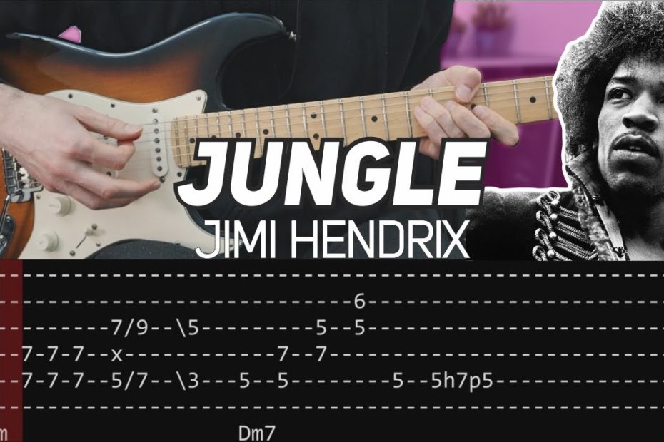 Jimi Hendrix - Jungle (Guitar lesson with TAB)